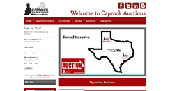 Desktop Screenshot of caprockauctions.com